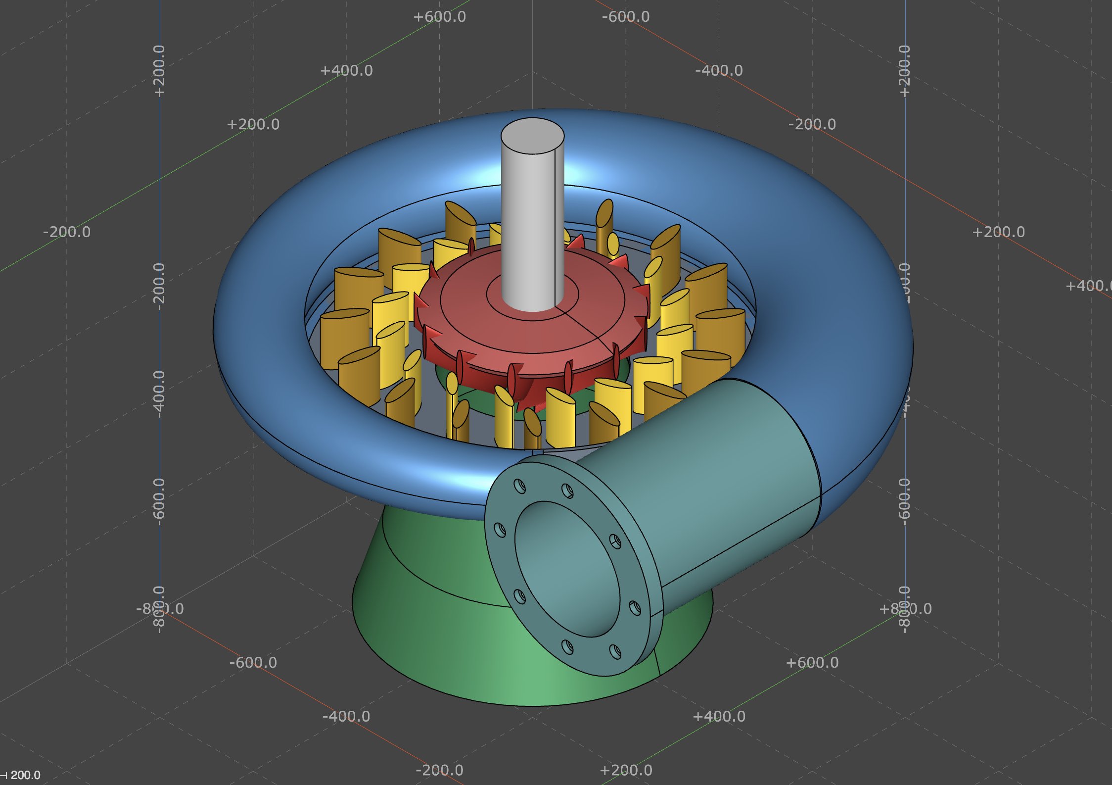 Full Francis Turbine Assembly